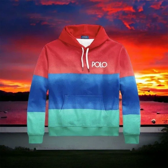 Polo Ralph Lauren RRL Comfort Hoodie Jacket Rare Ombre Mens XL New Fast Ship